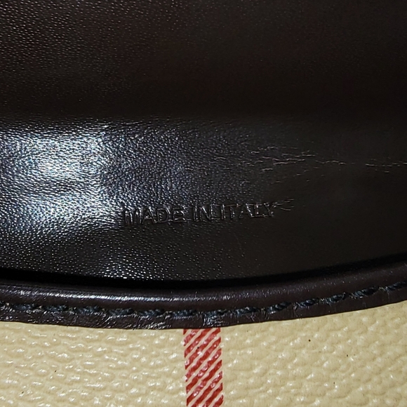 Burberry Beige/Brown Haymarket Check Coated Canvas & Leather Flap Bifold Wallet - Picture 2 of 13